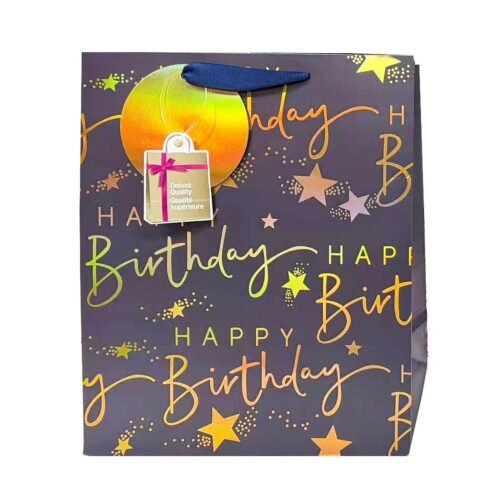 Happy Bday DLX Gift Bag, Medium