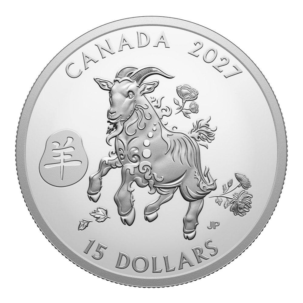 $15 Fine Silver Coin - Lunar Year of the Goat (2027)