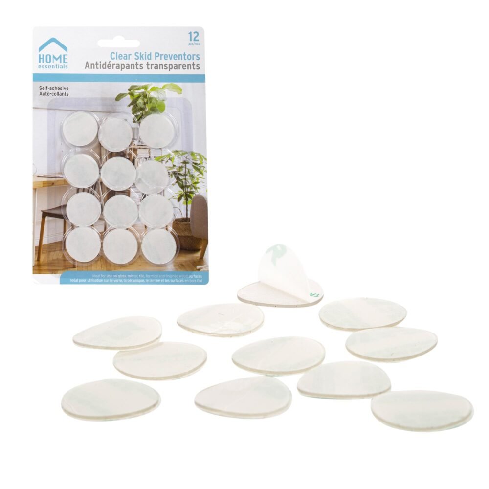 Clear Skid Preventors 1" Dia (Pk/12)