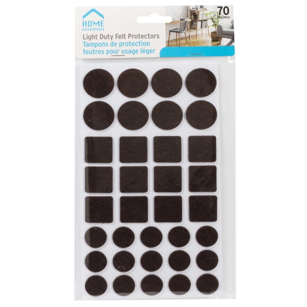 Assorted Tabletop Felt Pads (Pk/70)