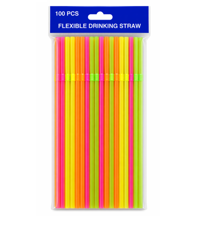 PLASTIC STRAW (PK/100)