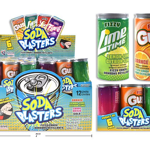Soda Blasters Fizzy Candy 42g (Pk/6)