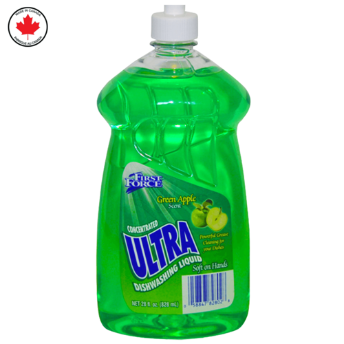 DISH SOAP GREEN APPLE 828mL
