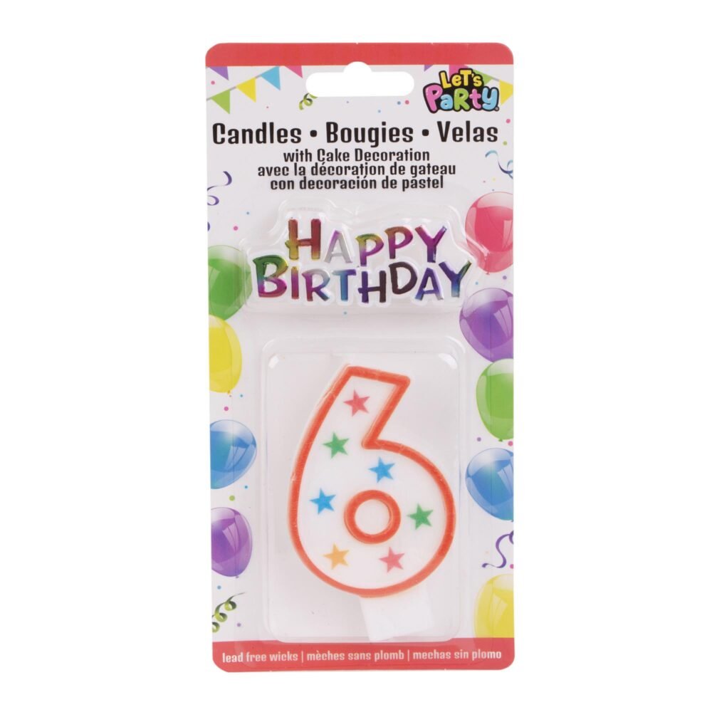 #6 Birthday Candle set