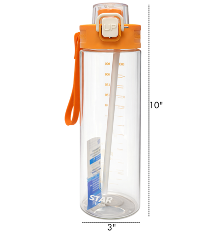 Plastic Water Bottle (800ML) 10"