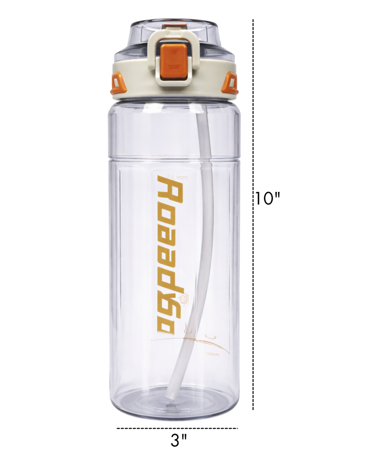 PLASTIC WATER BOTTLE 1000ML 9.5"
