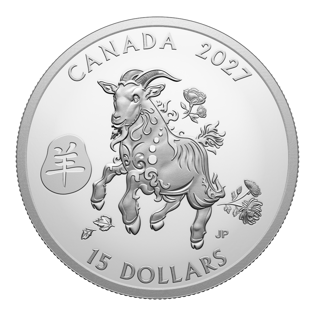 $15 Fine Silver Coin - Lunar Year of the Goat (2027)
